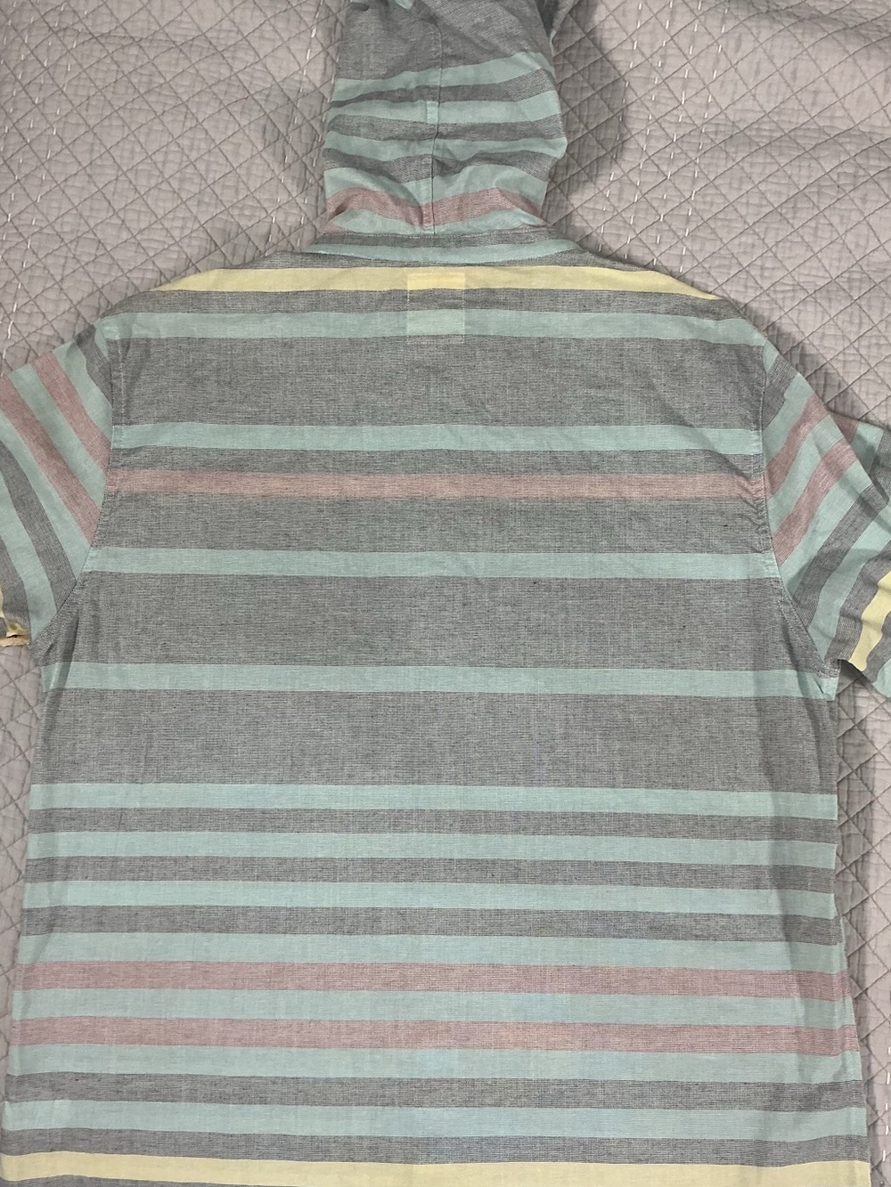 NWT Levi's Men's Striped Hooded Button Down Shacket Kangaroo Pockets Size XXL - Picture 12 of 12